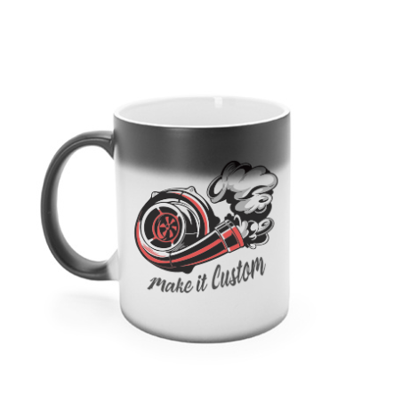 Magic mug for the car enthusiast Turbo - Make It Custom!