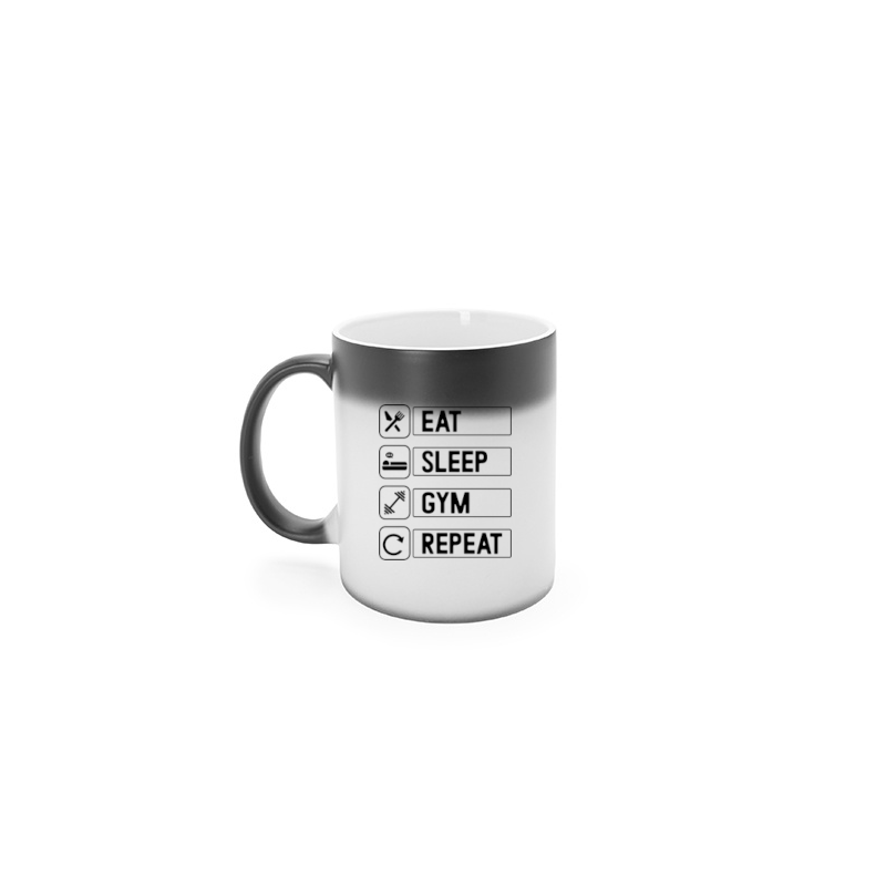 Magic mug for a gym enthusiast