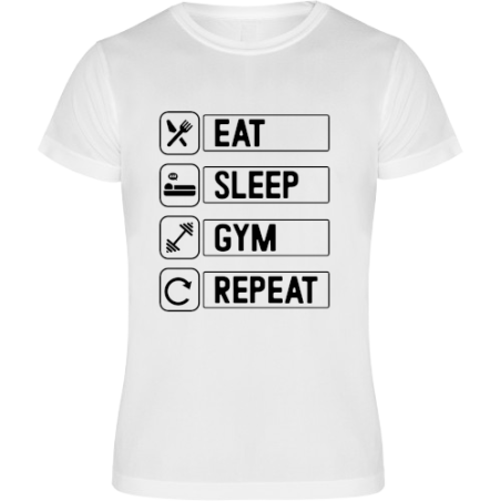 Sports shirt for a gym enthusiast