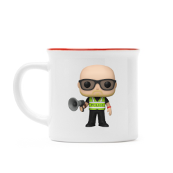 Retro mug Steryd3 Police with megaphone Doll