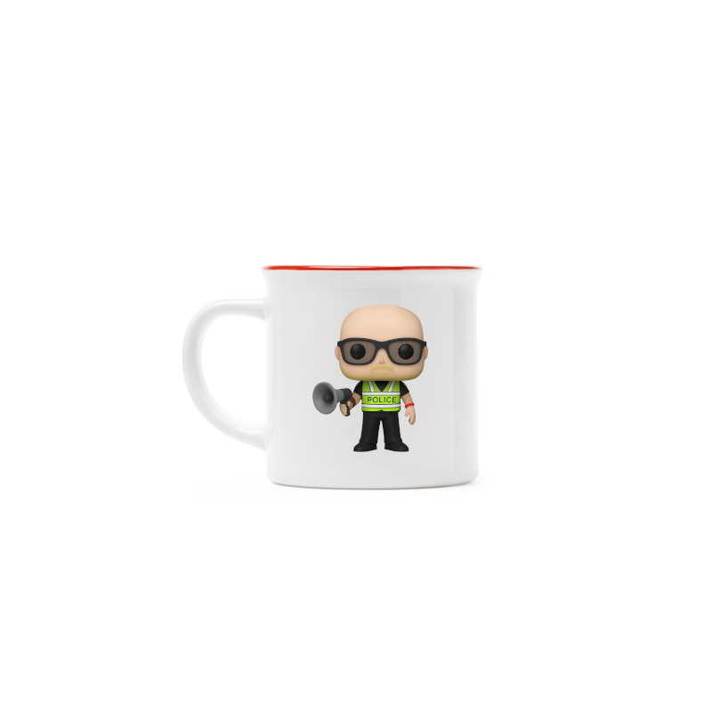 Retro mug Steryd3 Police with megaphone Doll Retro mug Steryd3 Police with megaphone Doll