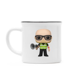 Retro mug Steryd3 Police with megaphone Doll